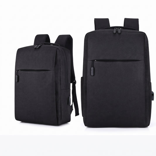 Expandable Laptop Backpack – Large Capacity Canvas Bag with USB Charging Port