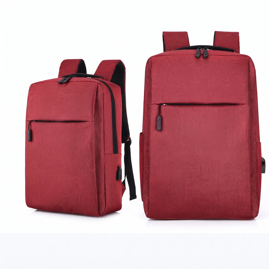 Expandable Laptop Backpack – Large Capacity Canvas Bag with USB Charging Port