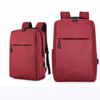 Expandable Laptop Backpack – Large Capacity Canvas Bag with USB Charging Port