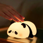 Mini Cute Panda Squishy Night Light – Dimmable LED Silicone Lamp for Kids & Baby Nursery