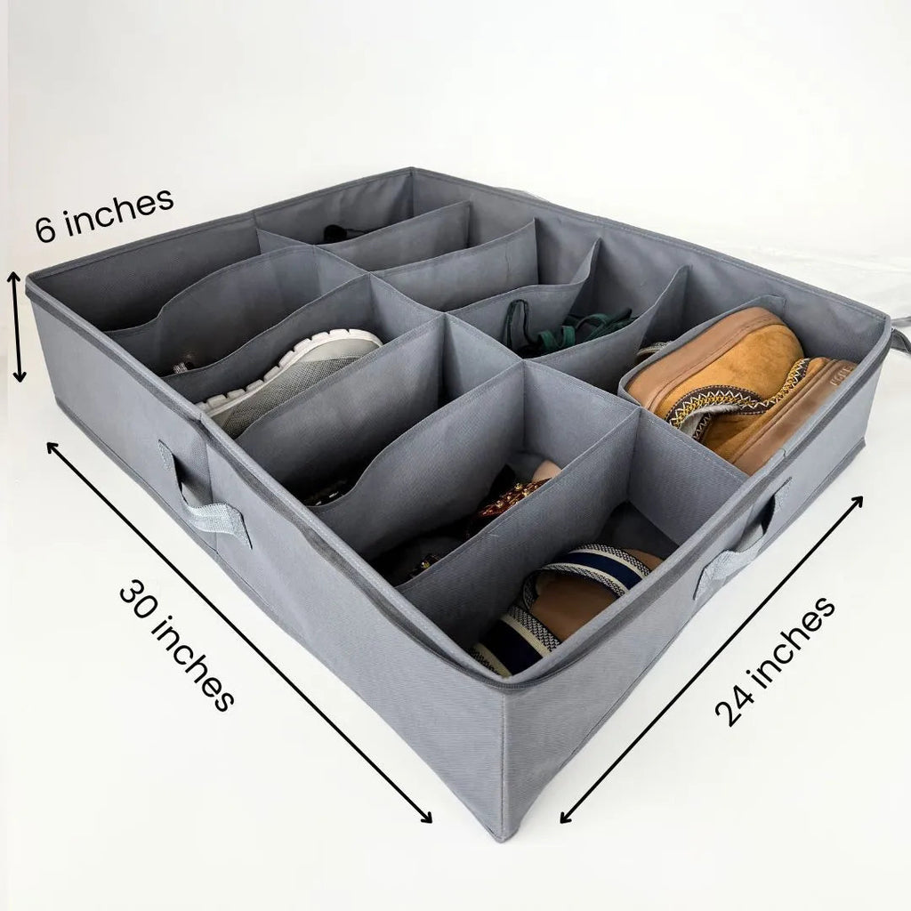 Shoe Organizer – Under Bed & Closet Storage Box, Premium Imported Quality